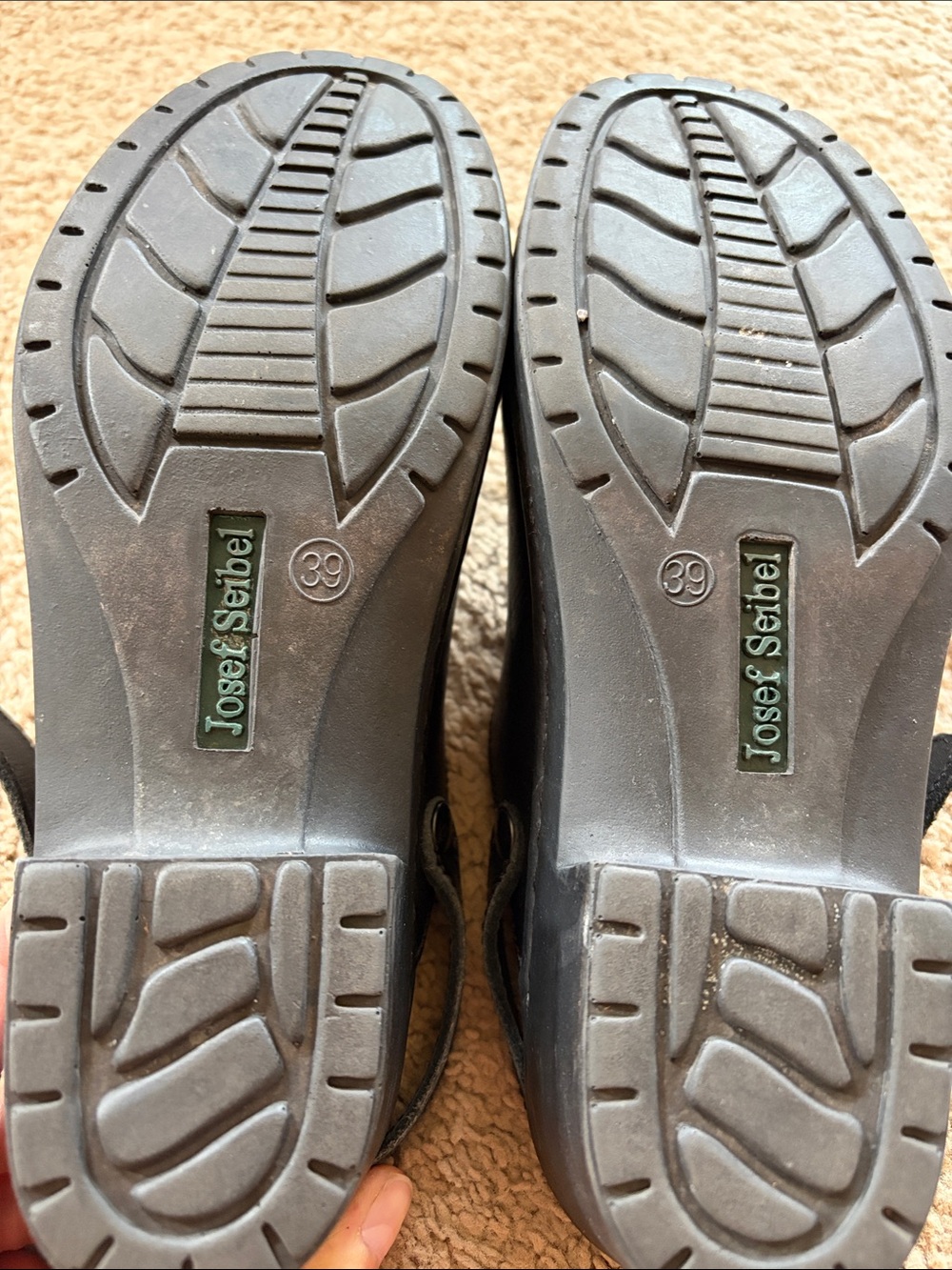 Josef Seibel Lily 10 Comfort Clogs Adjustable Heel Strap massage Footbed Sz. 39 - Picture 8 of 14
